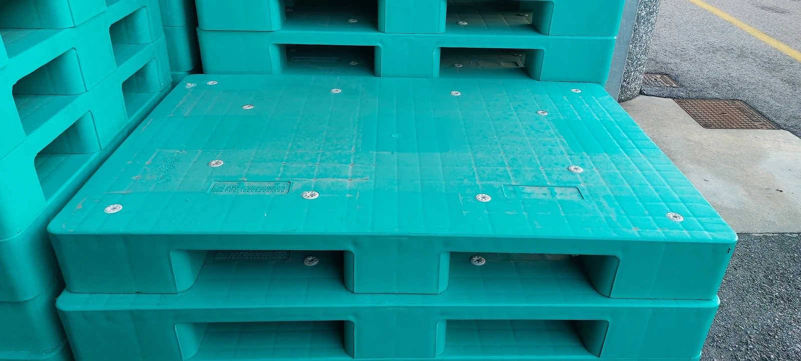 pallet usati verdi 9 piedi pianale chiuso 120x80